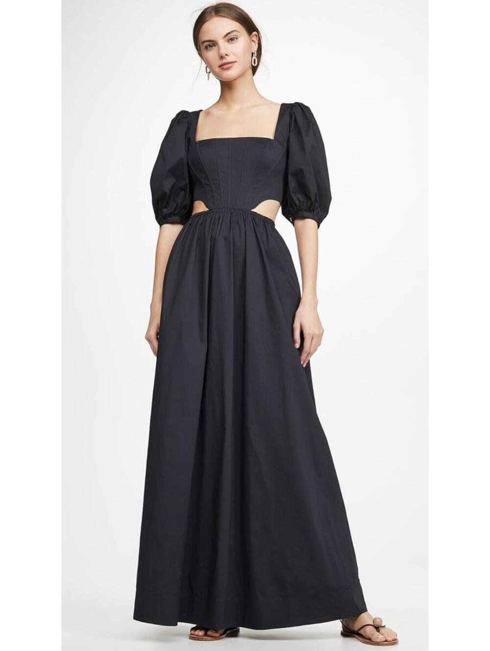 STAUD Astro Cutout Dress, $375 NEW, Size US 4, #2423